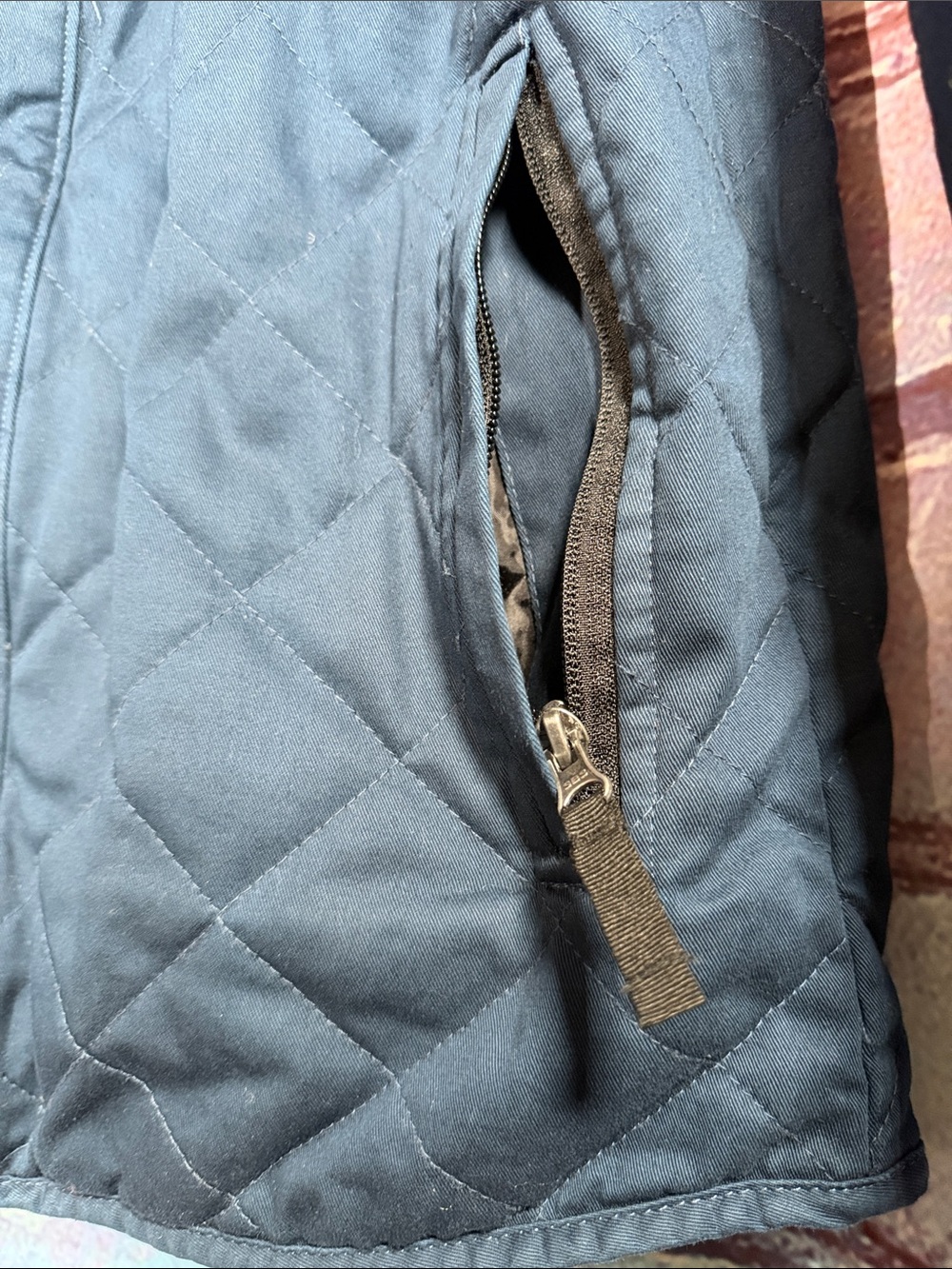 Stormtech Amplitude Quilted Jacket Men’s Small Blue Hooded Snap Zip Coat - Picture 11 of 13